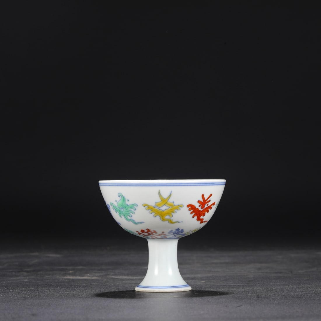 A Exquisite Doucai Eight Treasures Pattern Cup - 4