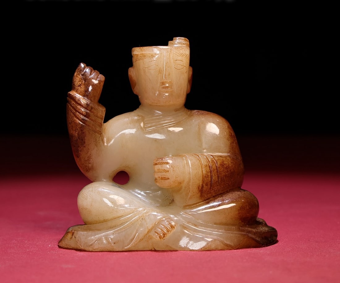 A Exquisite Hetian Jade Human Figure Ornament (1 of 9)