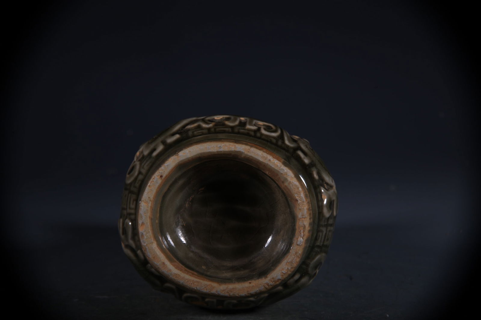 Longquan yao Beast-Face Pattern Double-Ears Vase - 6