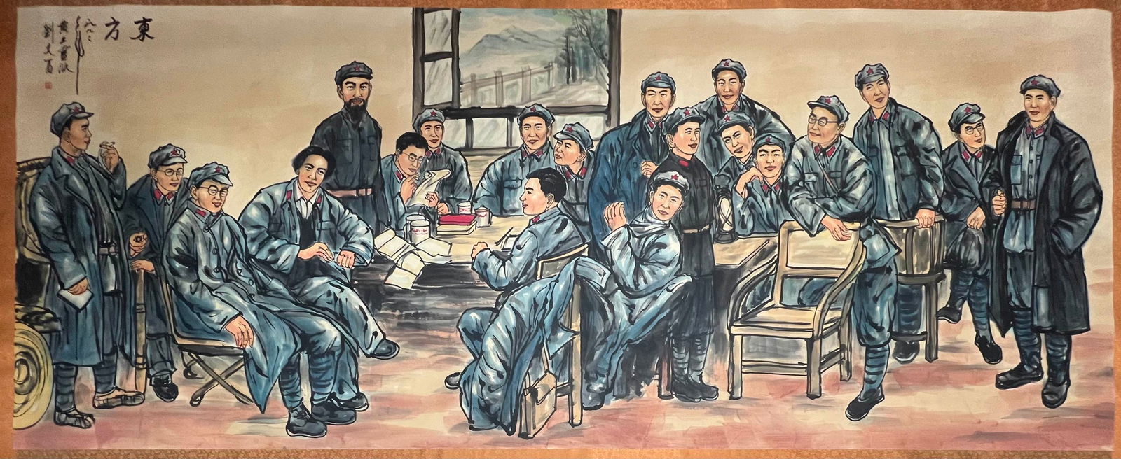 A Chinese Ink Figure Painting on Paper (1 of 8)