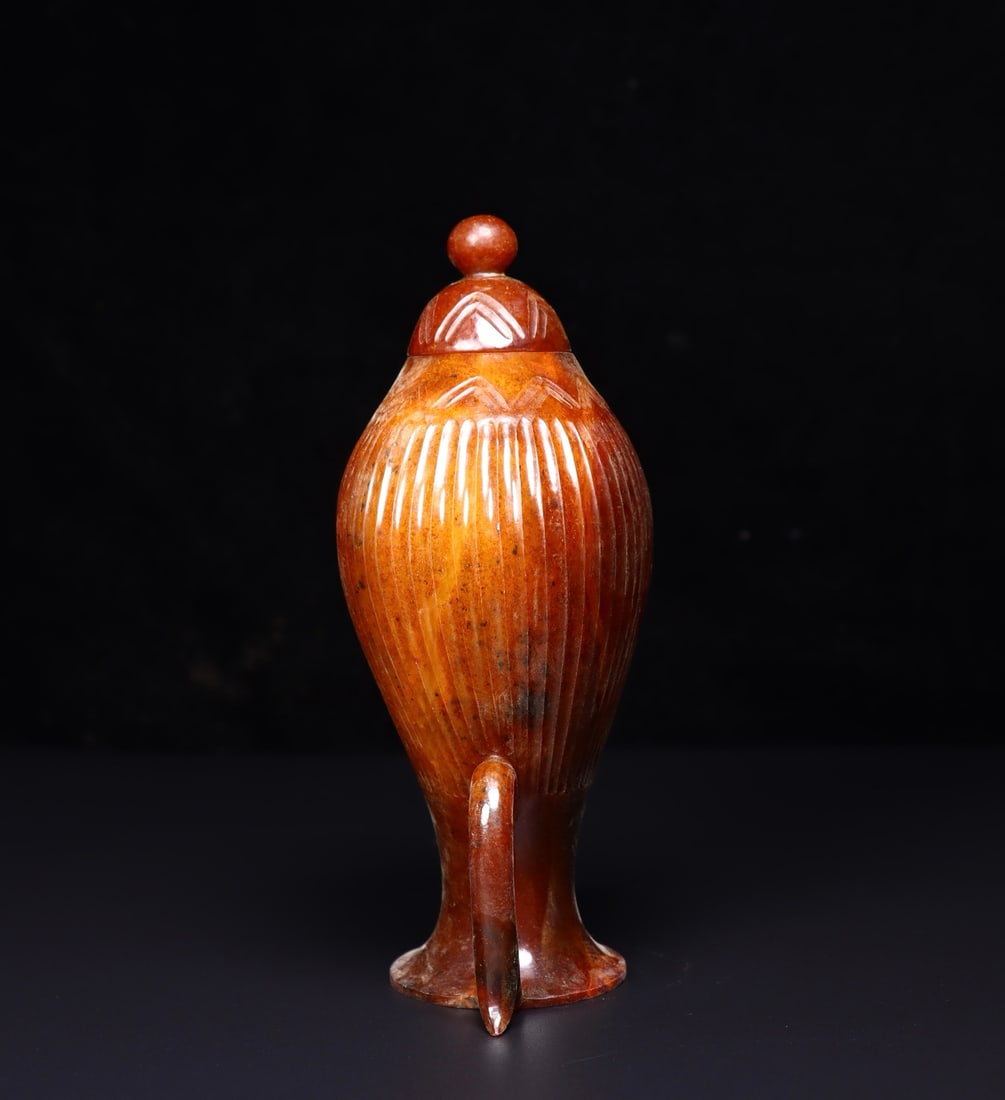 A Exquisite Hetian Jade Vase - 5