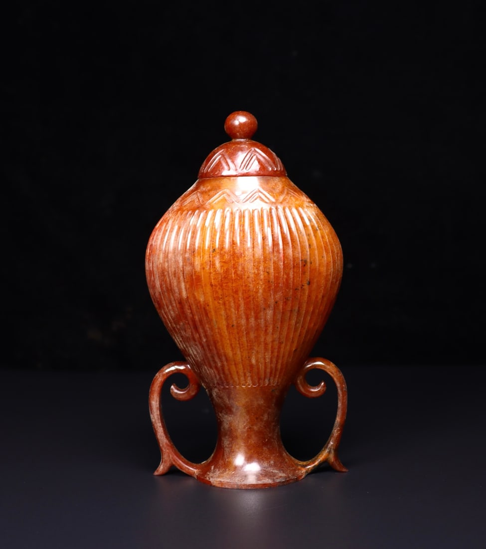 A Exquisite Hetian Jade Vase - 7