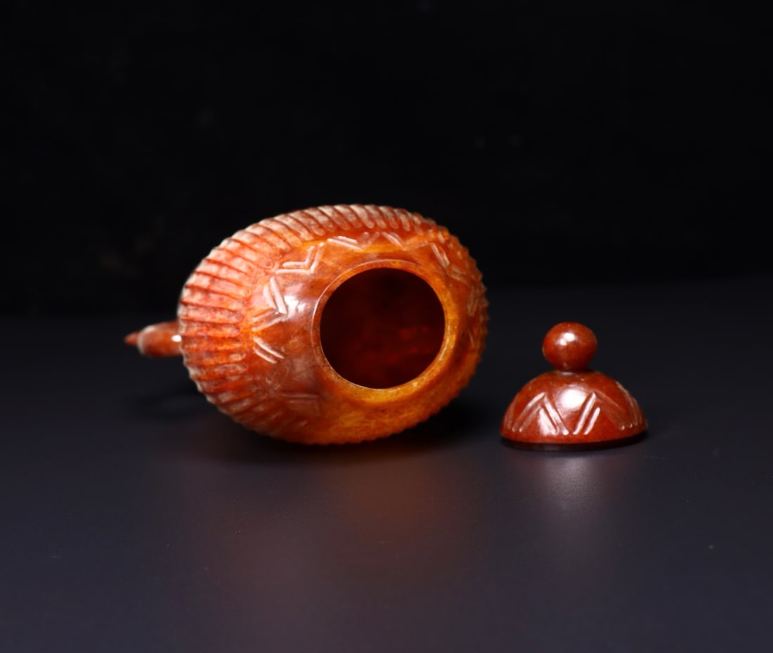 A Exquisite Hetian Jade Vase - 9