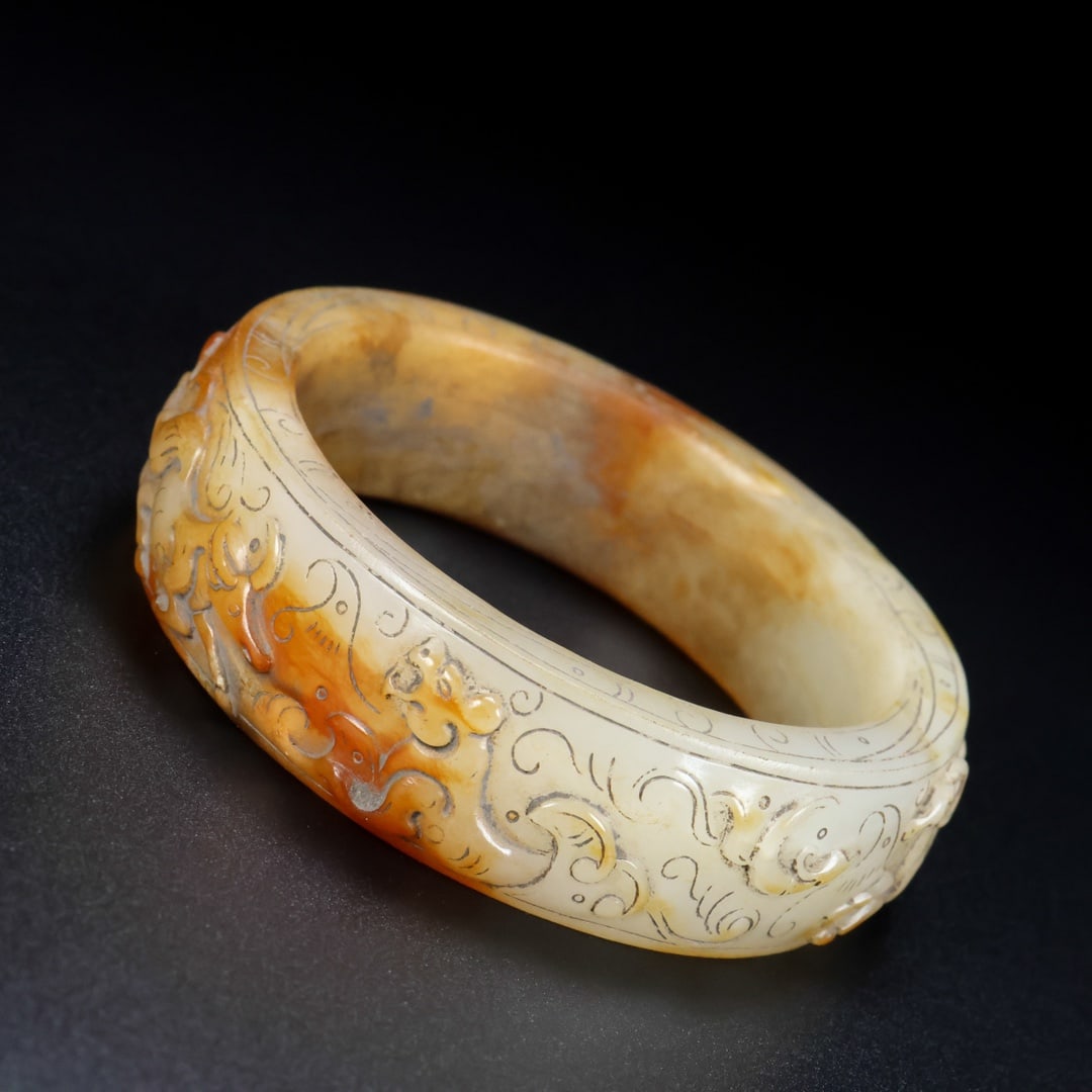 A Rare Hetian Jade Bracelets - 2