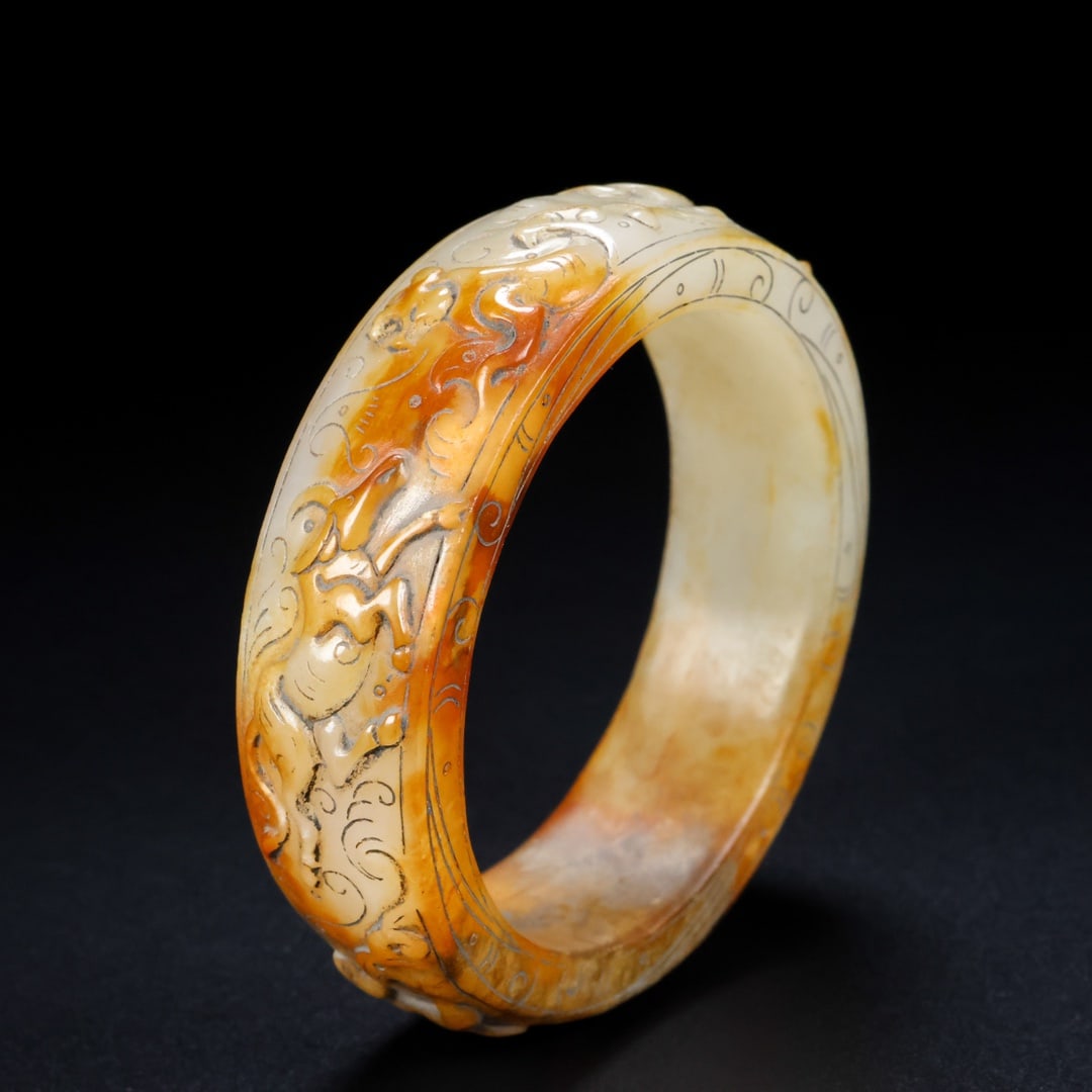 A Rare Hetian Jade Bracelets - 5