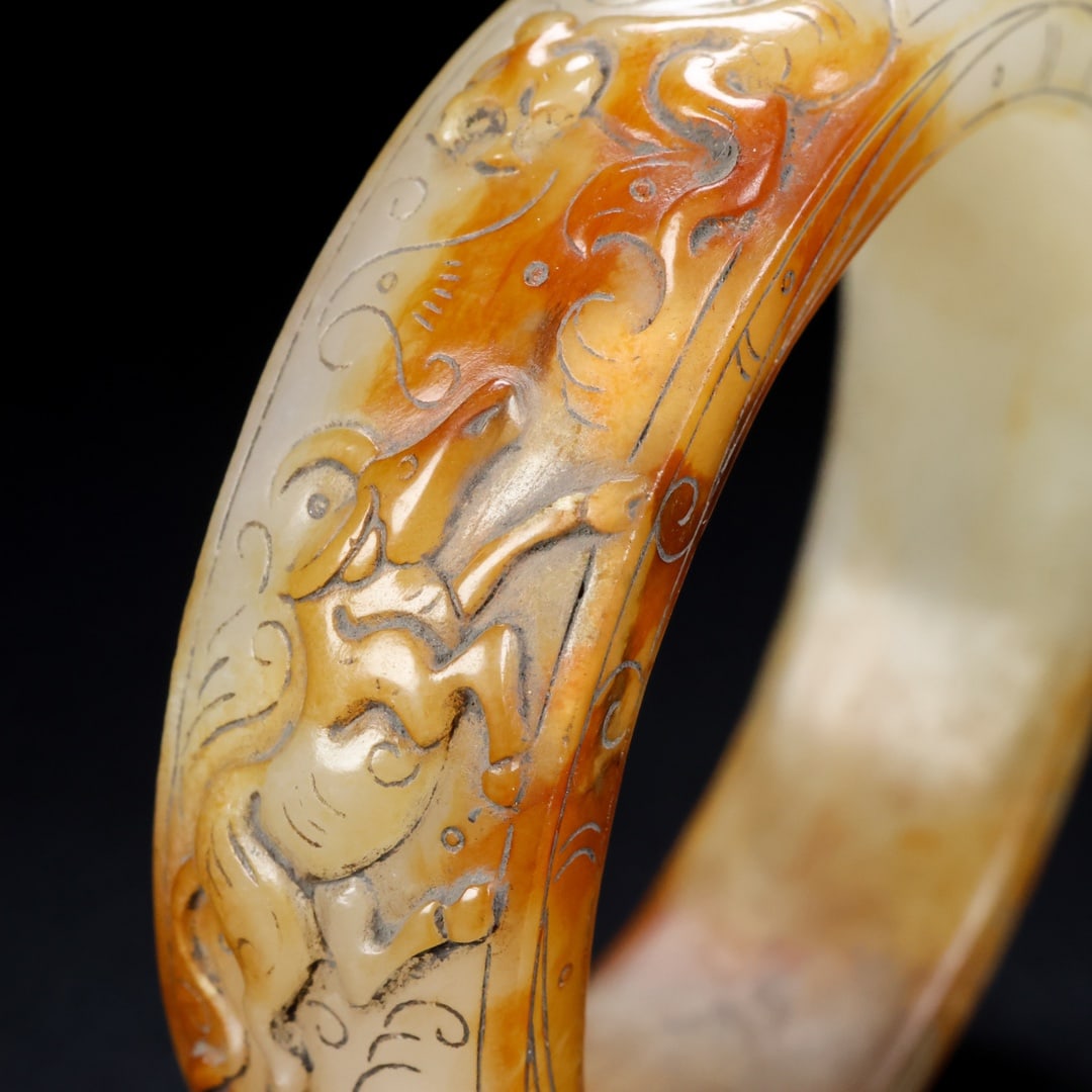 A Rare Hetian Jade Bracelets - 7