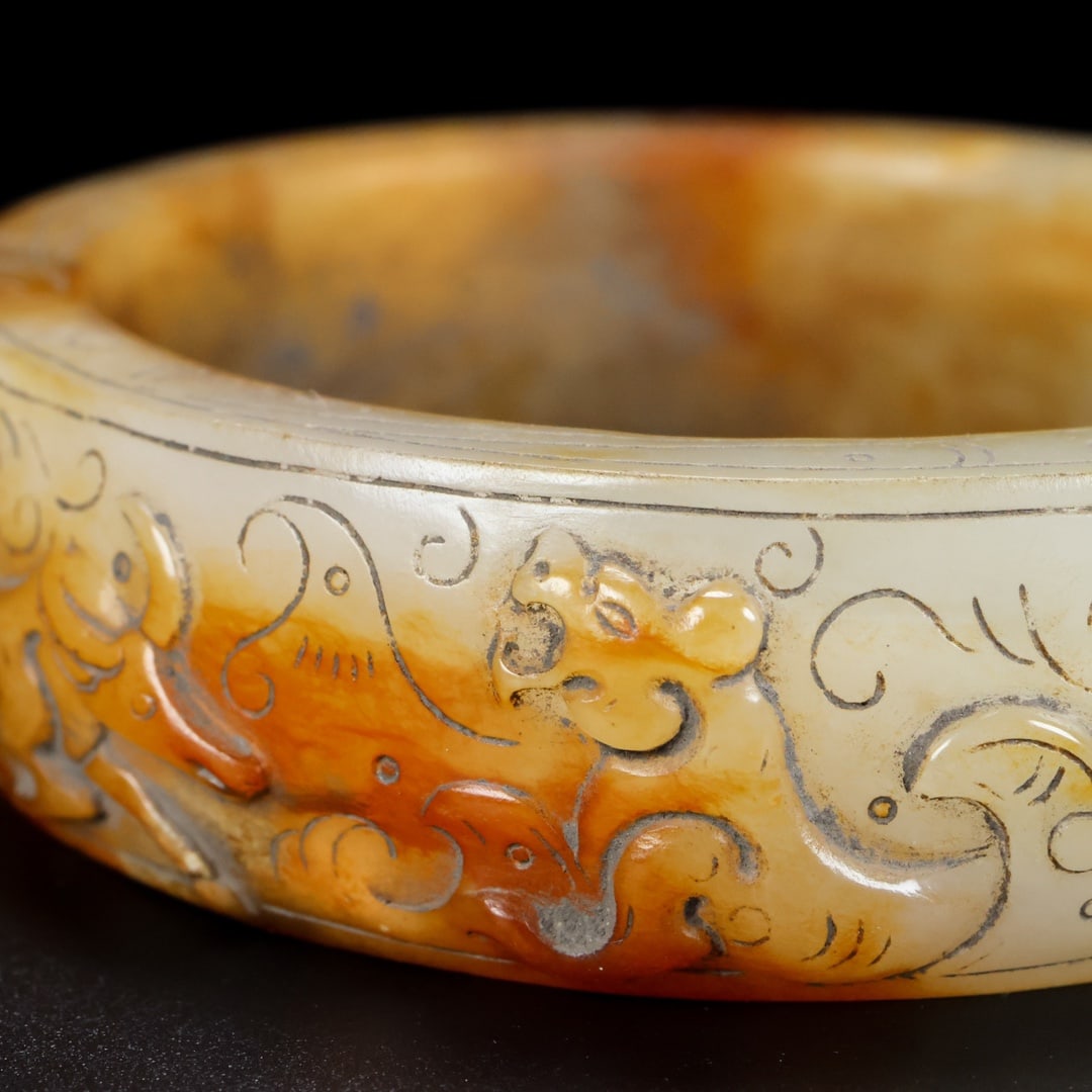 A Rare Hetian Jade Bracelets - 8