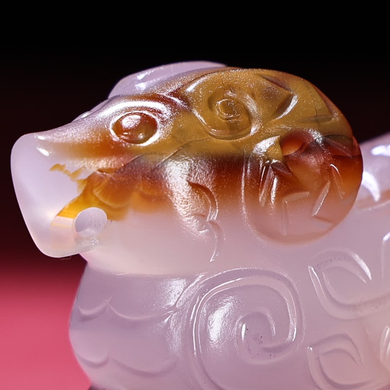 A Exquisite Agate Sheep Ornament - 3