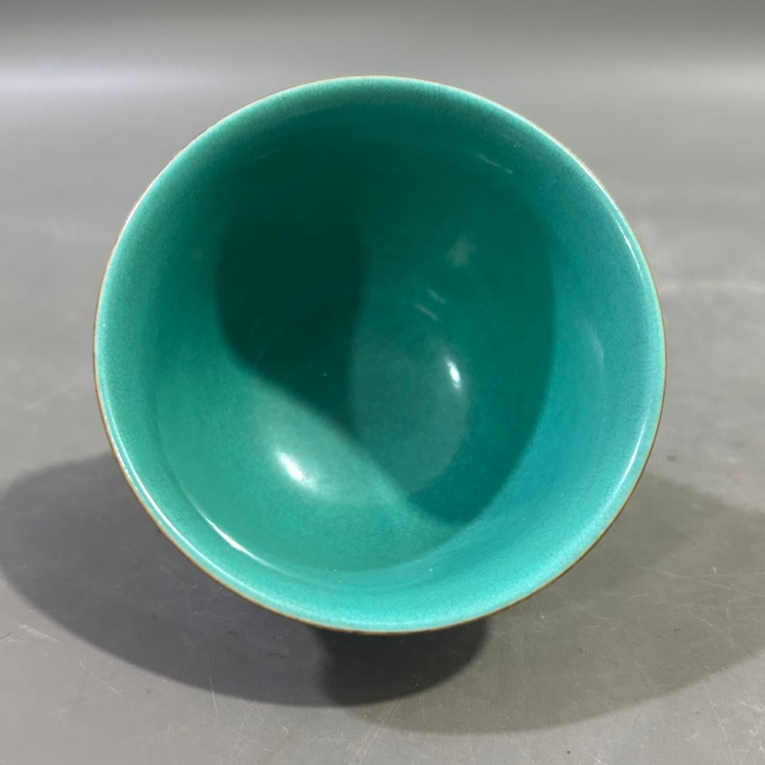 A pair of Exquisite Ruby Red-Glazed Cup - 3