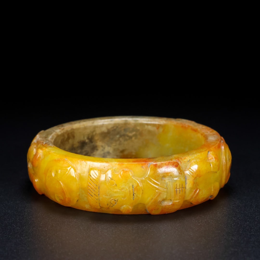 A Rare Hetian Jade Bracelets - 6