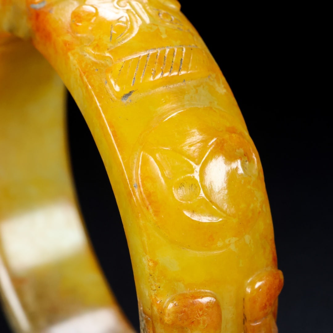 A Rare Hetian Jade Bracelets - 9