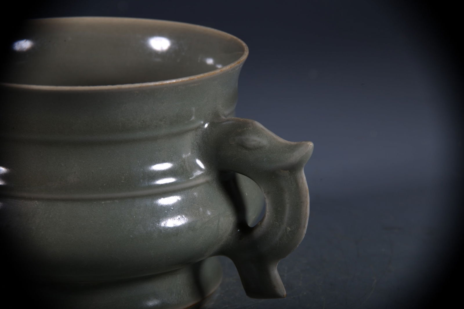 Longquan yao Double-Ears Censer - 3