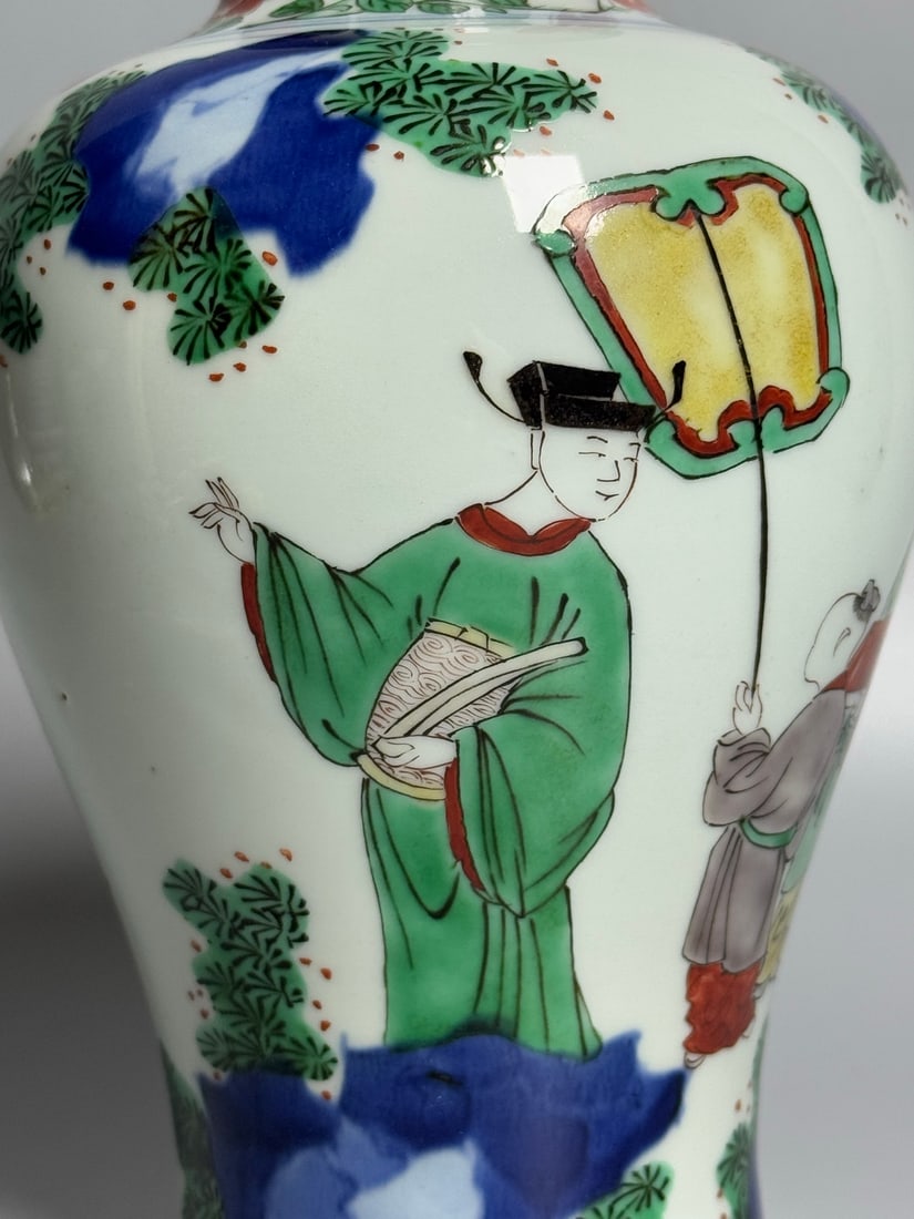 A Exquisite Doucai Figures Pattern Vase - 4