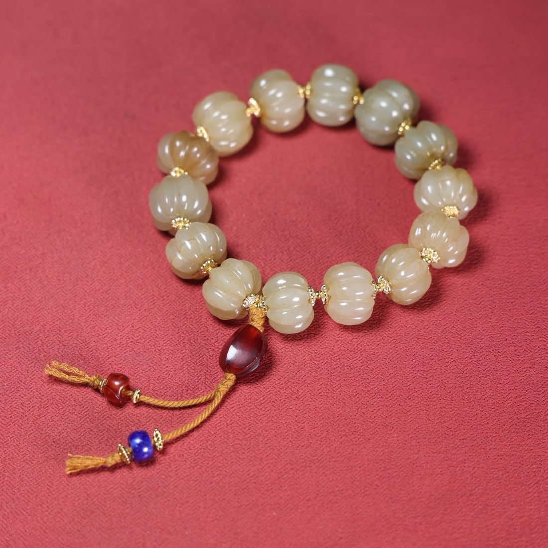 A Exquisite Hetian Jade String of Beads (1 of 6)