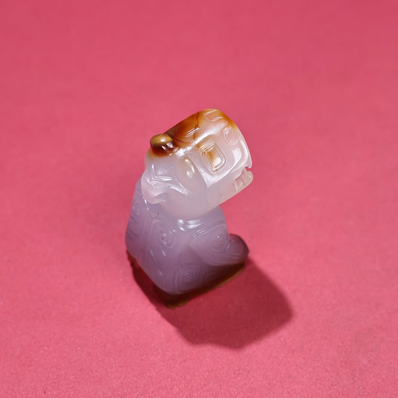 A Exquisite Agate Bear Handheld Ornament - 2