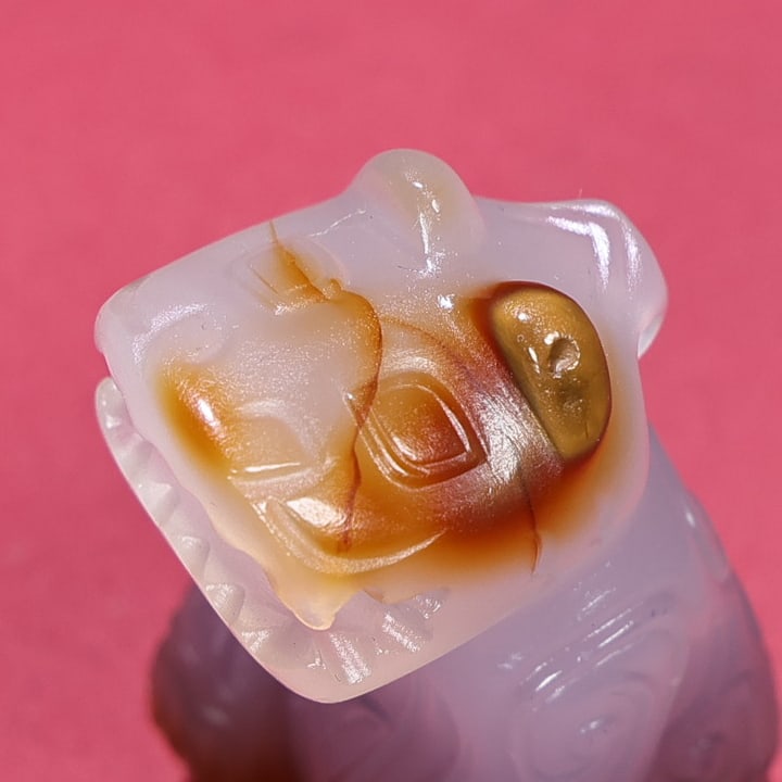 A Exquisite Agate Bear Handheld Ornament - 3