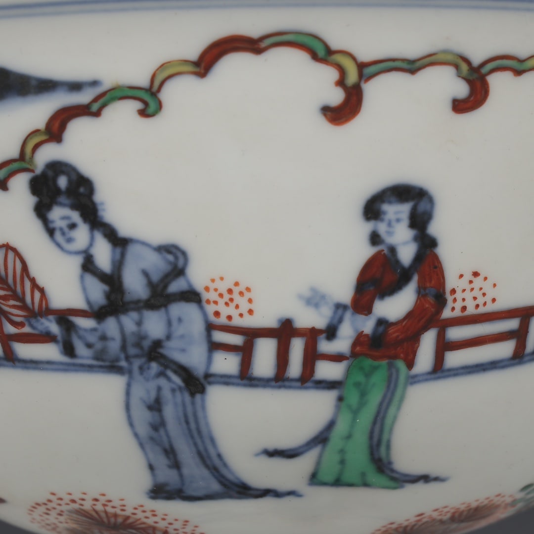 A Exquisite Wucai Figure Pattern Cup - 6