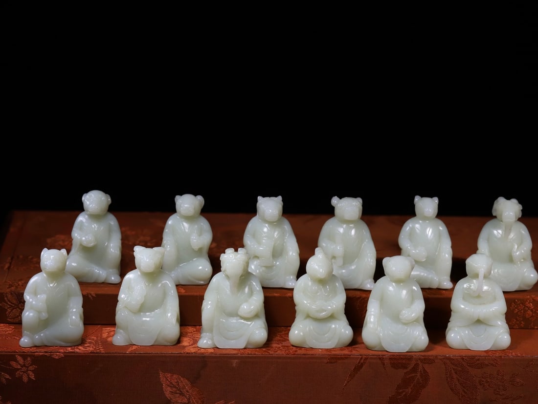 A Set of Exquisite Hetian Jade Chinese Zodiac Ornament (1 of 8)