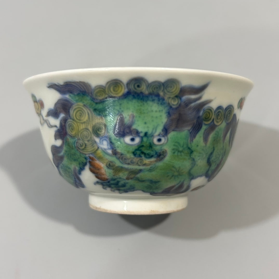 A Exquisite Doucai Lion Pattern Cup - 2