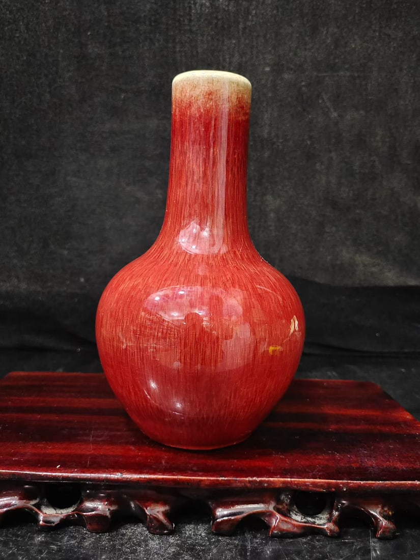 A Exquisite Red Glaze Vase - 2