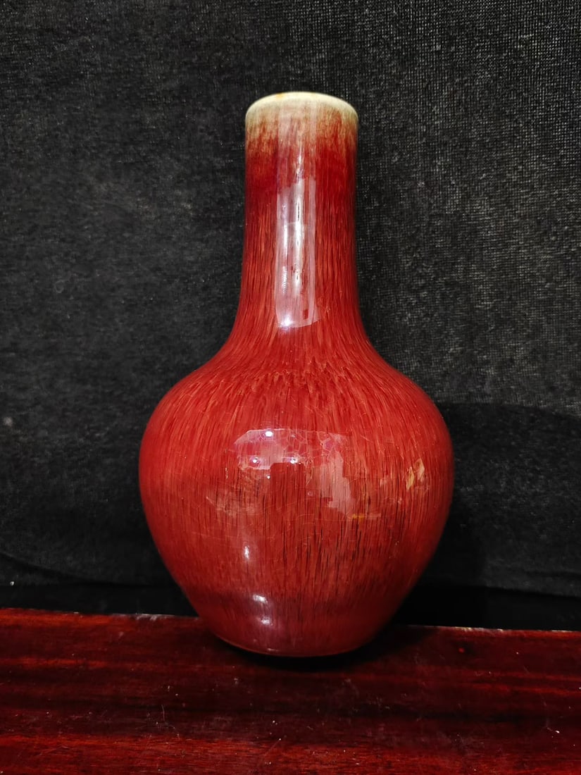 A Exquisite Red Glaze Vase - 6