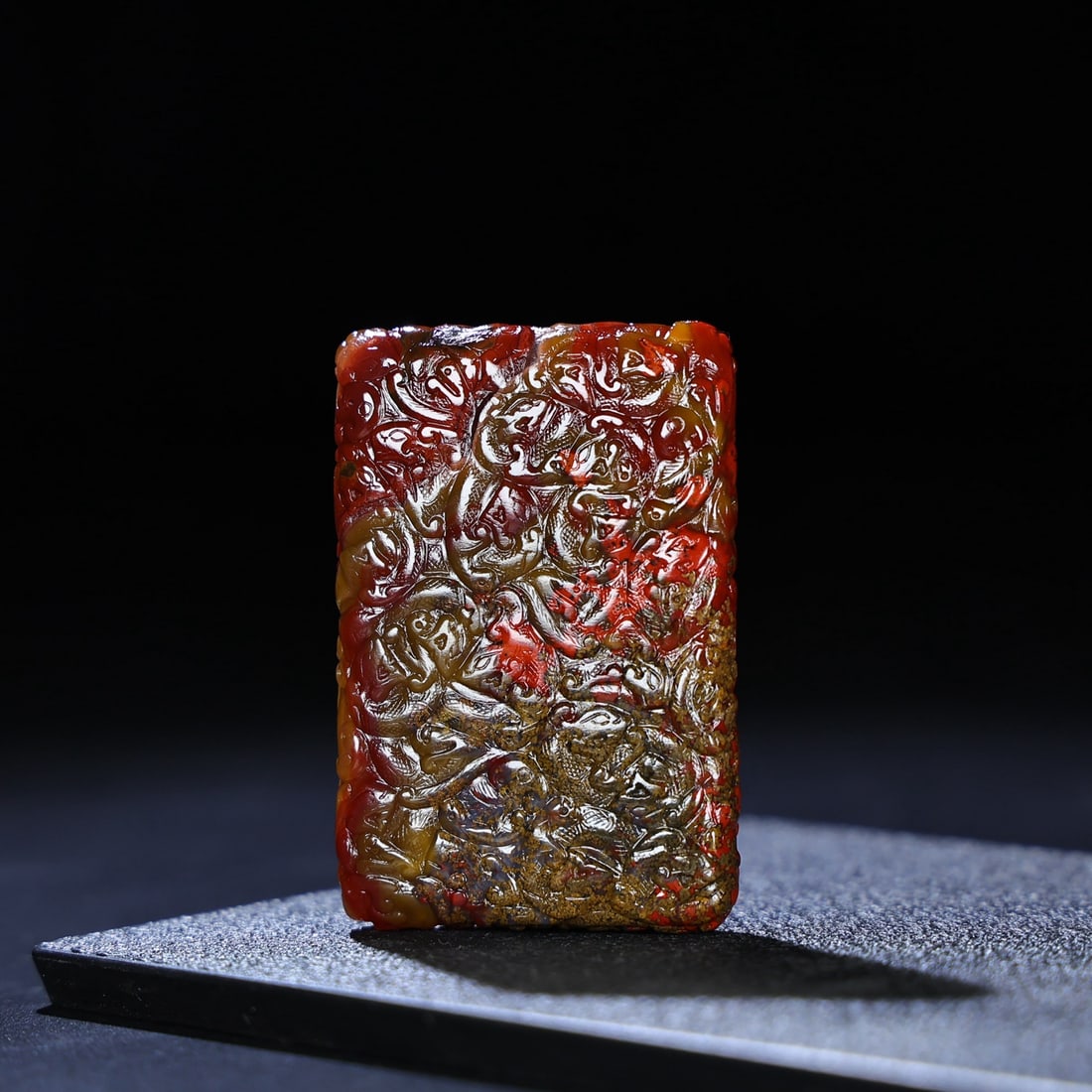 A Exquisite Hetian Jade Dragon Pattern Plaque - 3