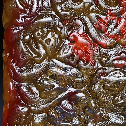 A Exquisite Hetian Jade Dragon Pattern Plaque - 4