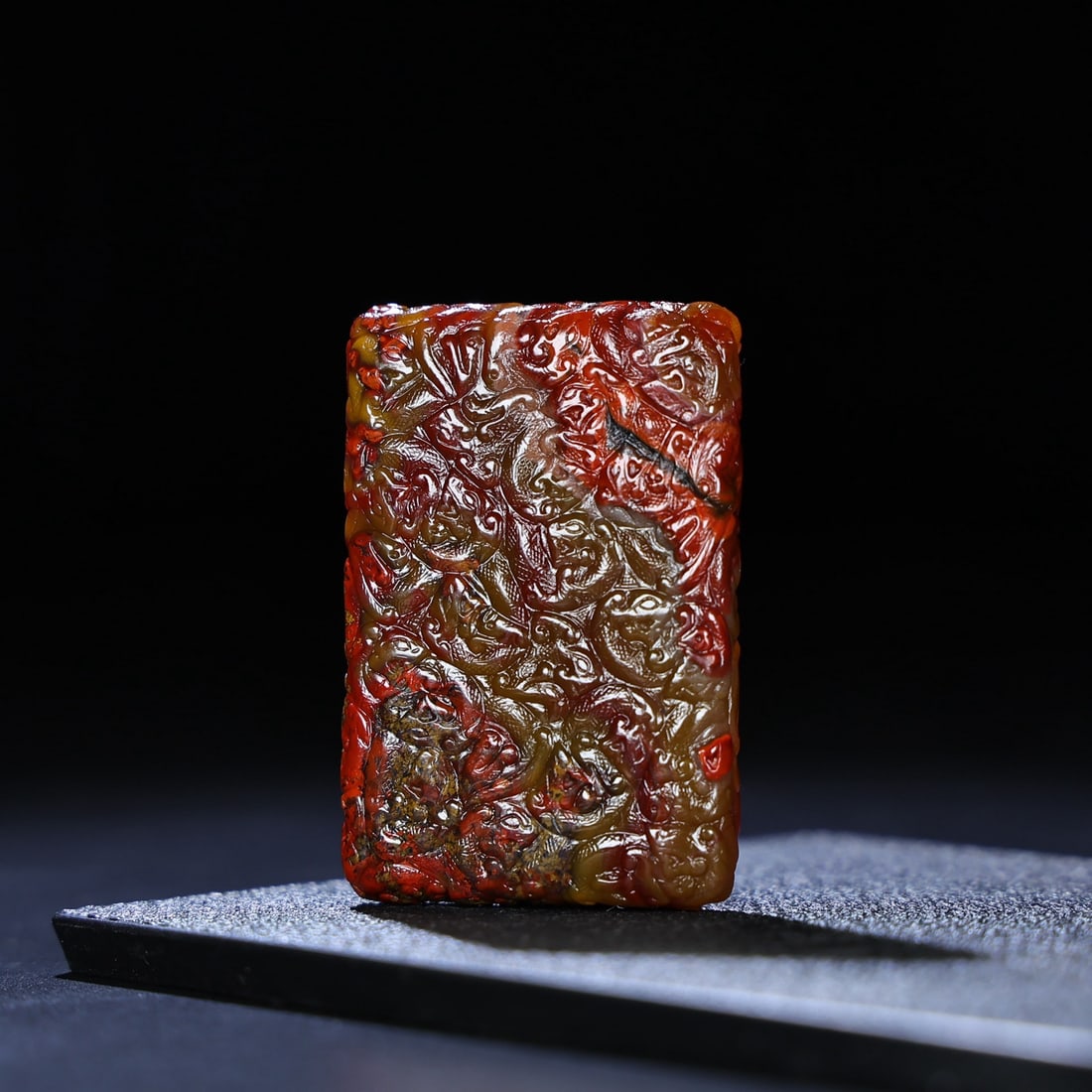 A Exquisite Hetian Jade Dragon Pattern Plaque - 7