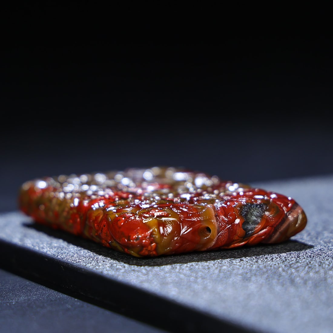 A Exquisite Hetian Jade Dragon Pattern Plaque - 8