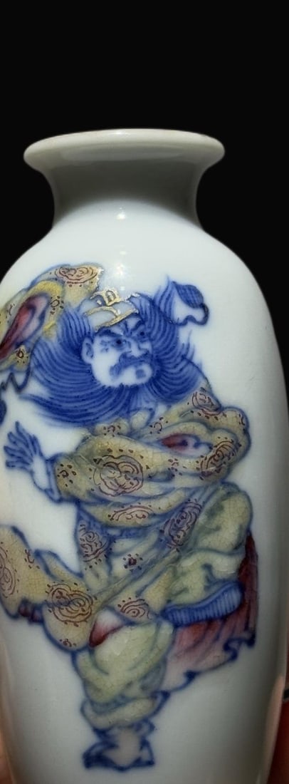 A Exquisite Doucai Figures Pattern Snuff Bottle - 3