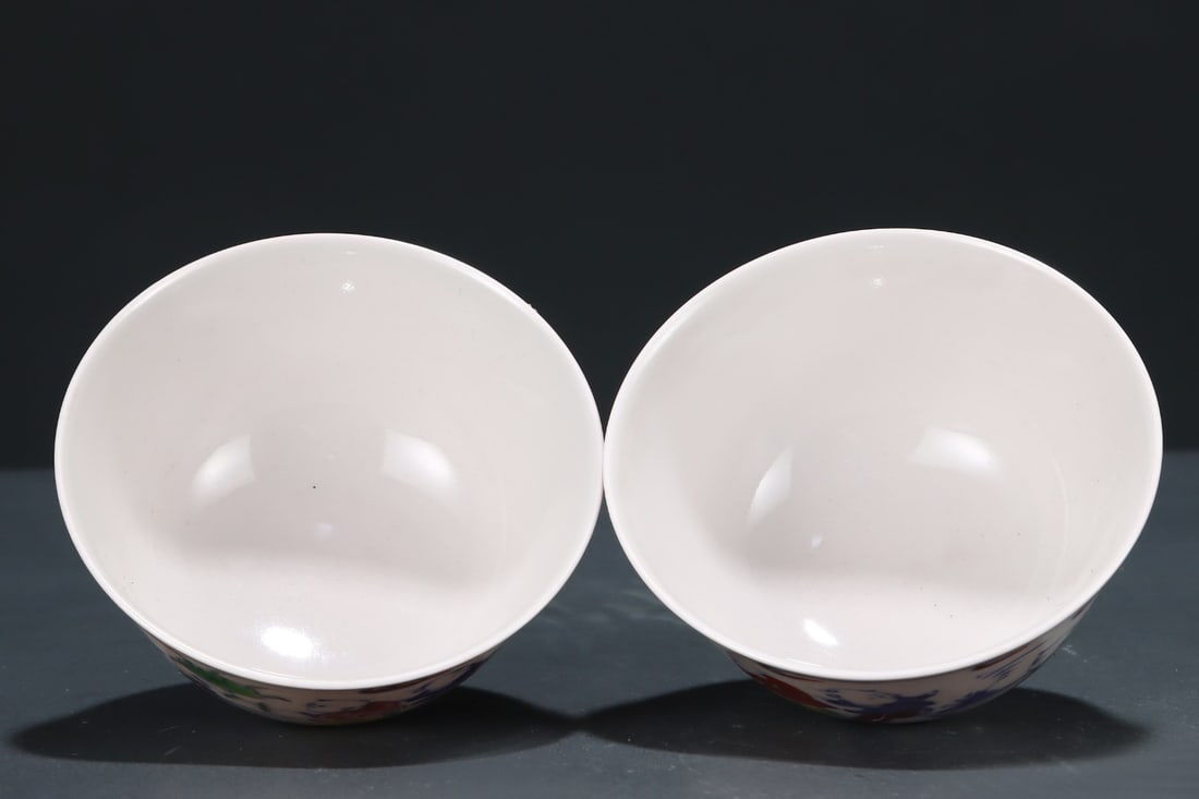 A Exquisite Doucai Figure Pattern Cup - 5