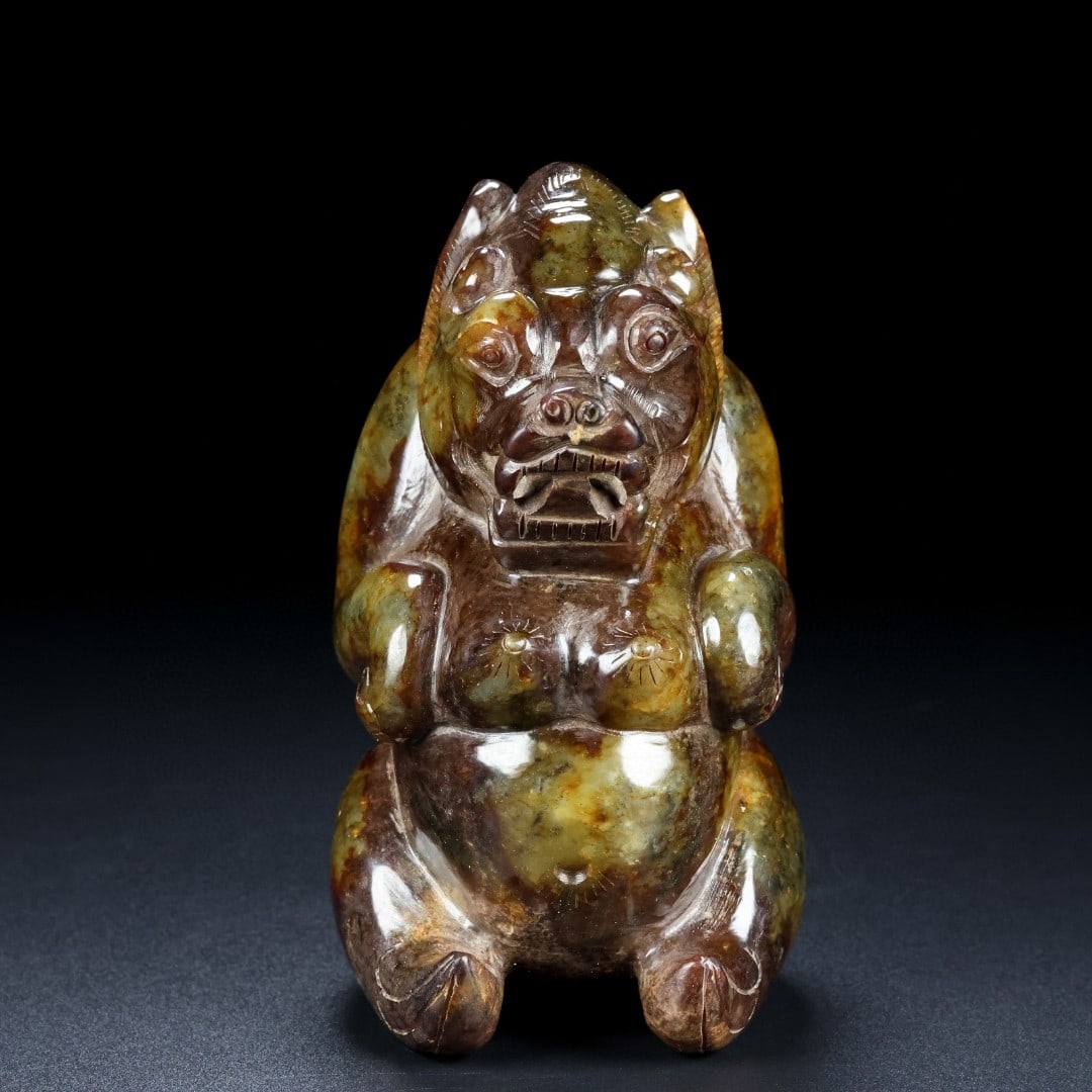 A Exquisite Hotan Jade Bear Ornament (1 of 9)