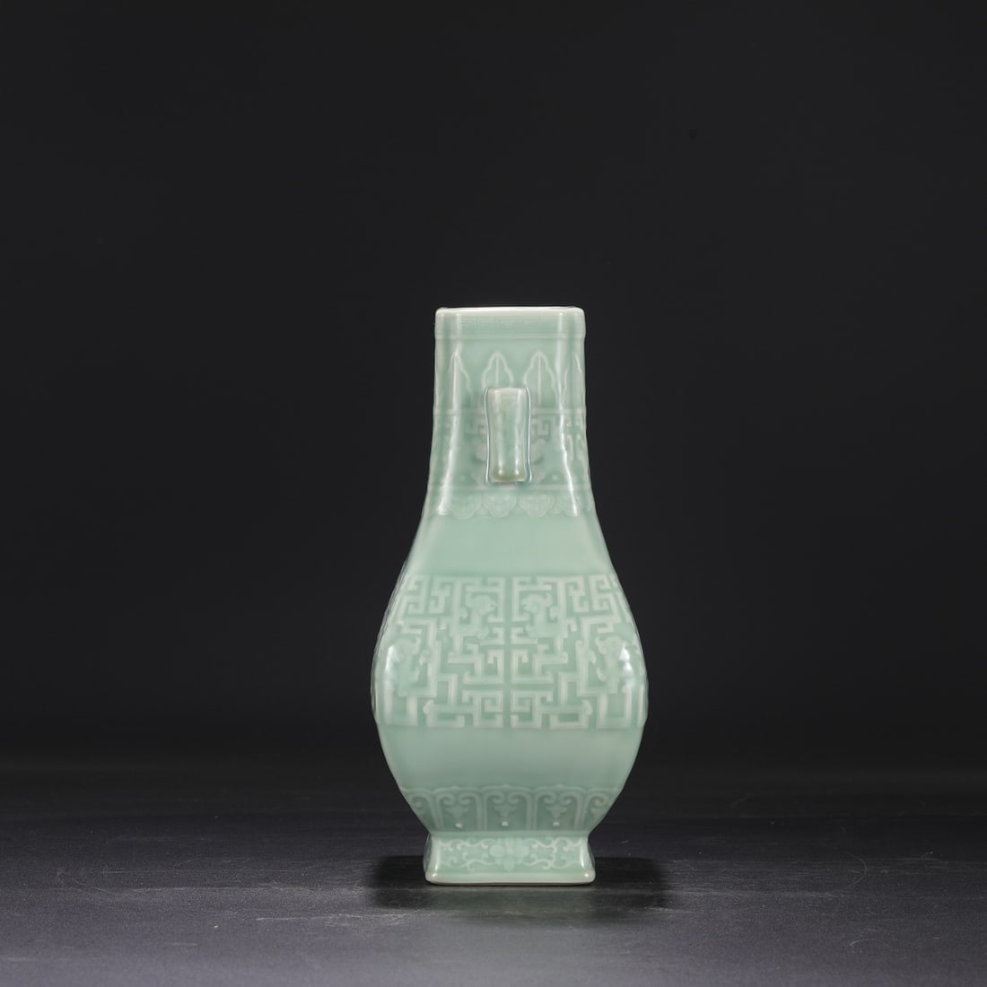 A Exquisite Celadon Glaze Dragon Pattern Vase - 6