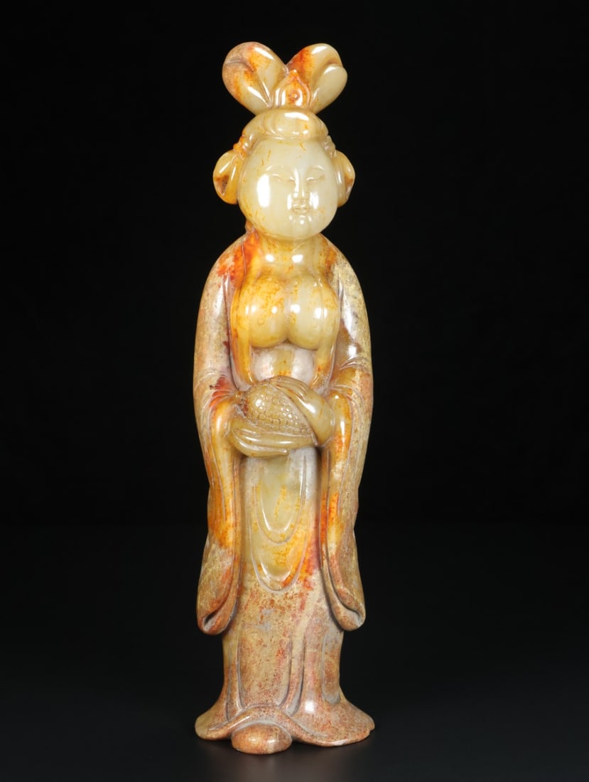 A Exquisite Hetian Jade Human-Shaped Ornament (1 of 9)