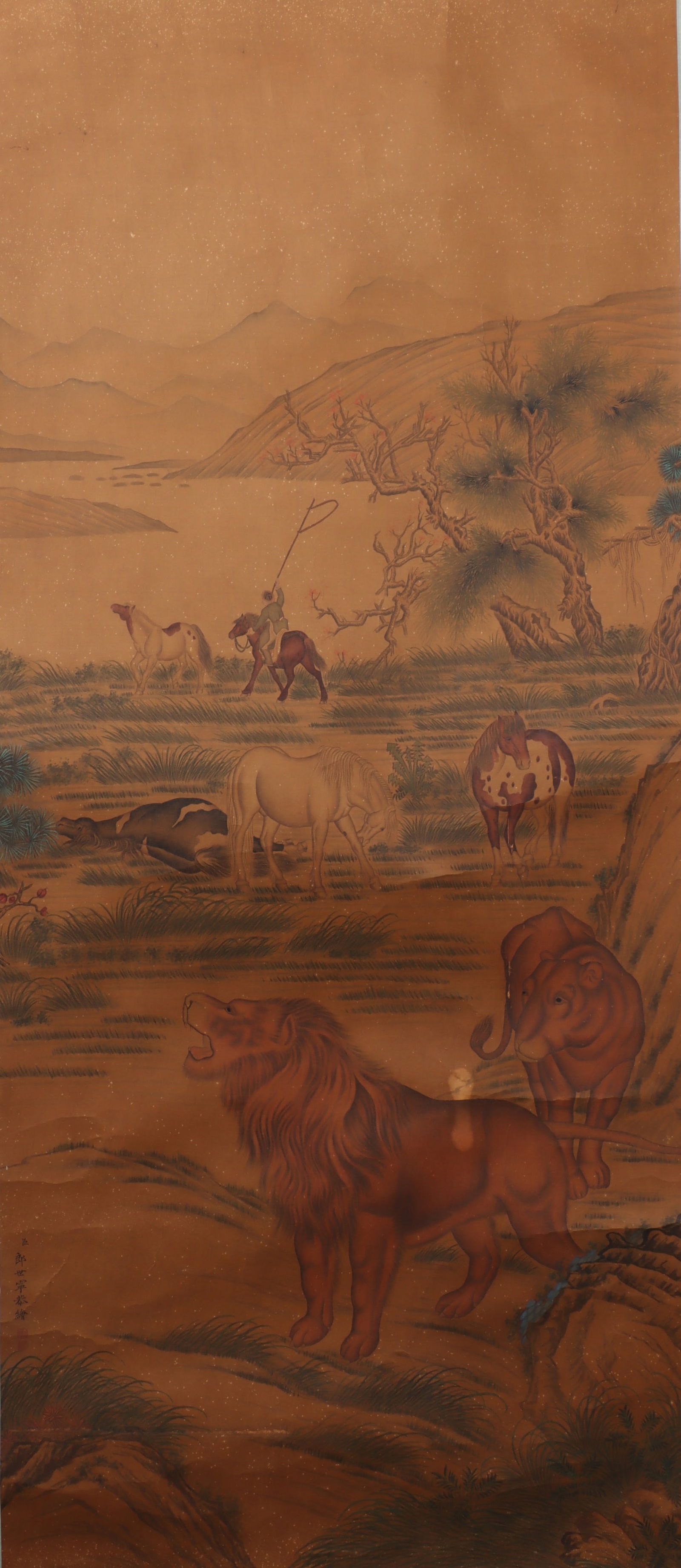An Fabulous Chinese Ink Animal By Silk (1 of 4)