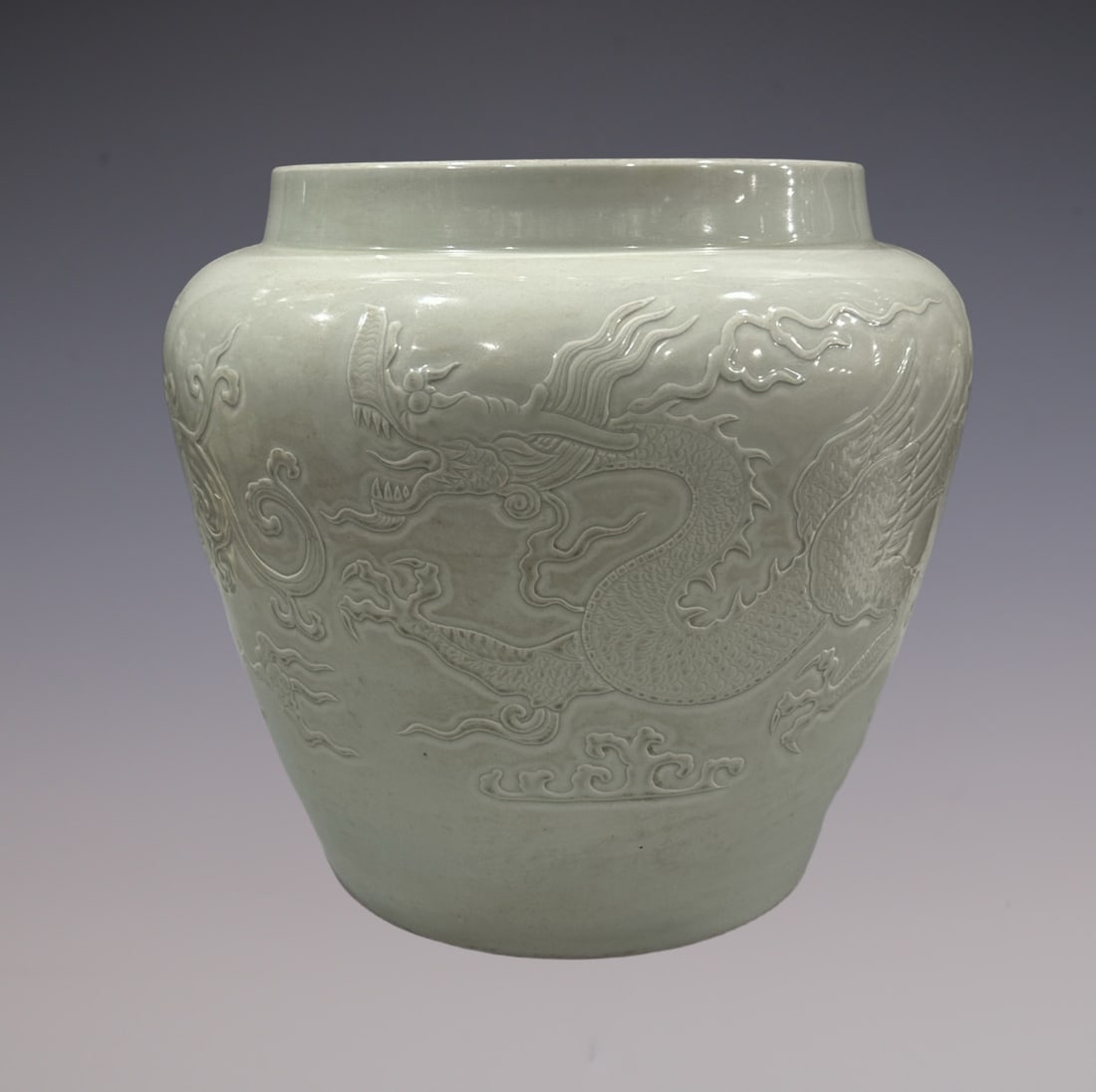 An Exquisite Shufu Glazed Dragon Pattern Vat (1 of 9)