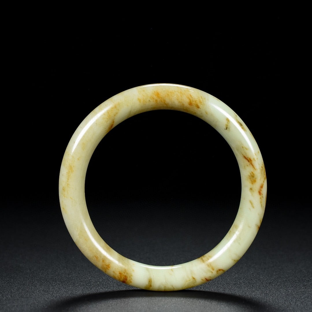 An Exquisite White Jade Bracelets (1 of 9)