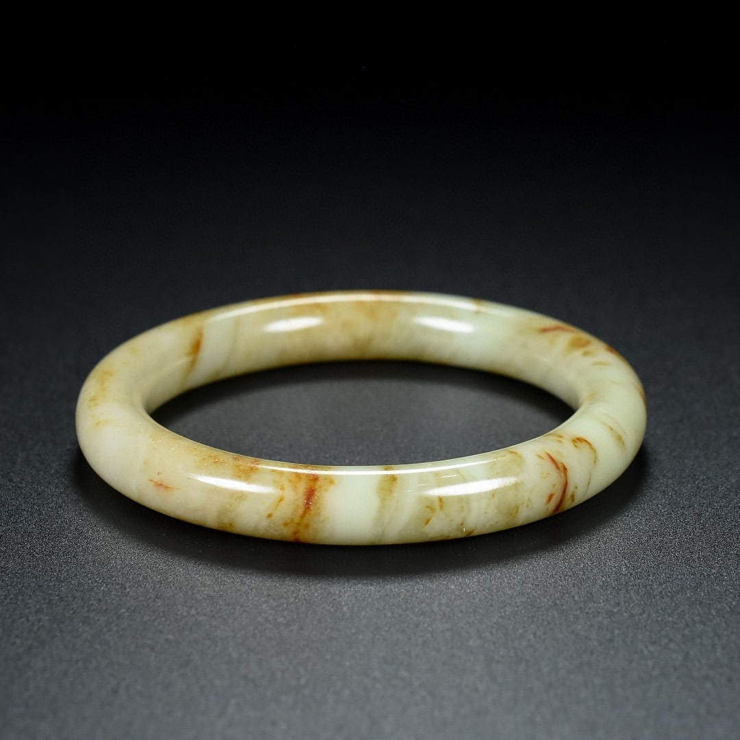 An Exquisite White Jade Bracelets - 8
