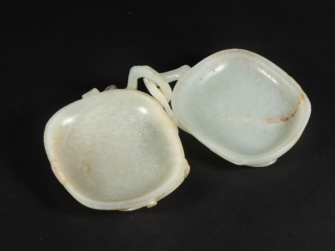 An Exquisite White Jade Melon and Fruit Pattern Box - 5