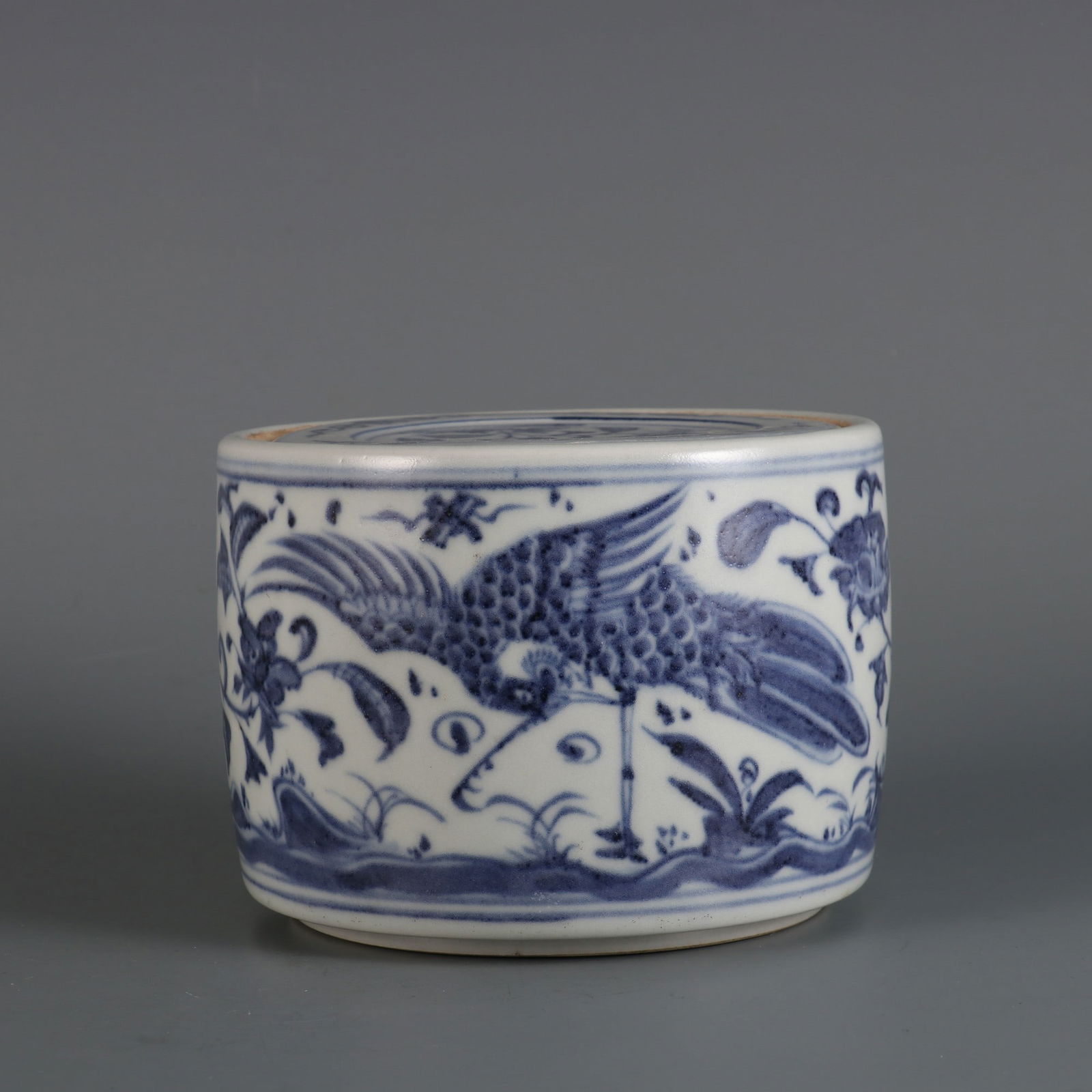 An Exquisite Blue and White Flower and Bird Pattern Jar (1 of 9)