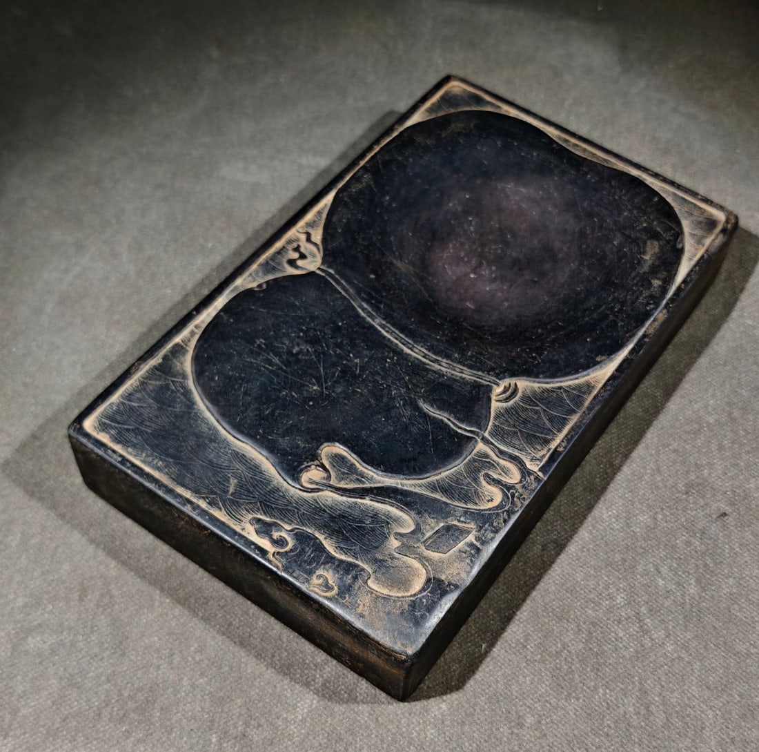 An Exquisite Seawater Pattern Inkstone - 6