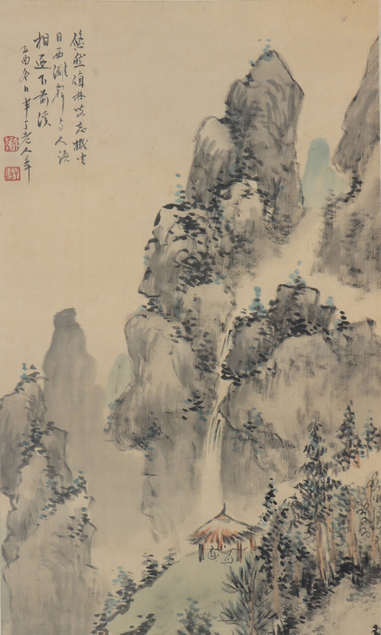 An Fabulous Chinese Ink Landscape By Silk (1 of 3)