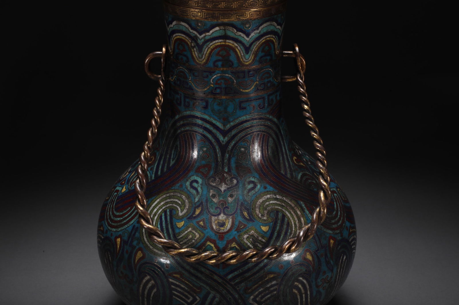 An Exquisite Cloisonne Beast-Face Pattern Ewer - 6