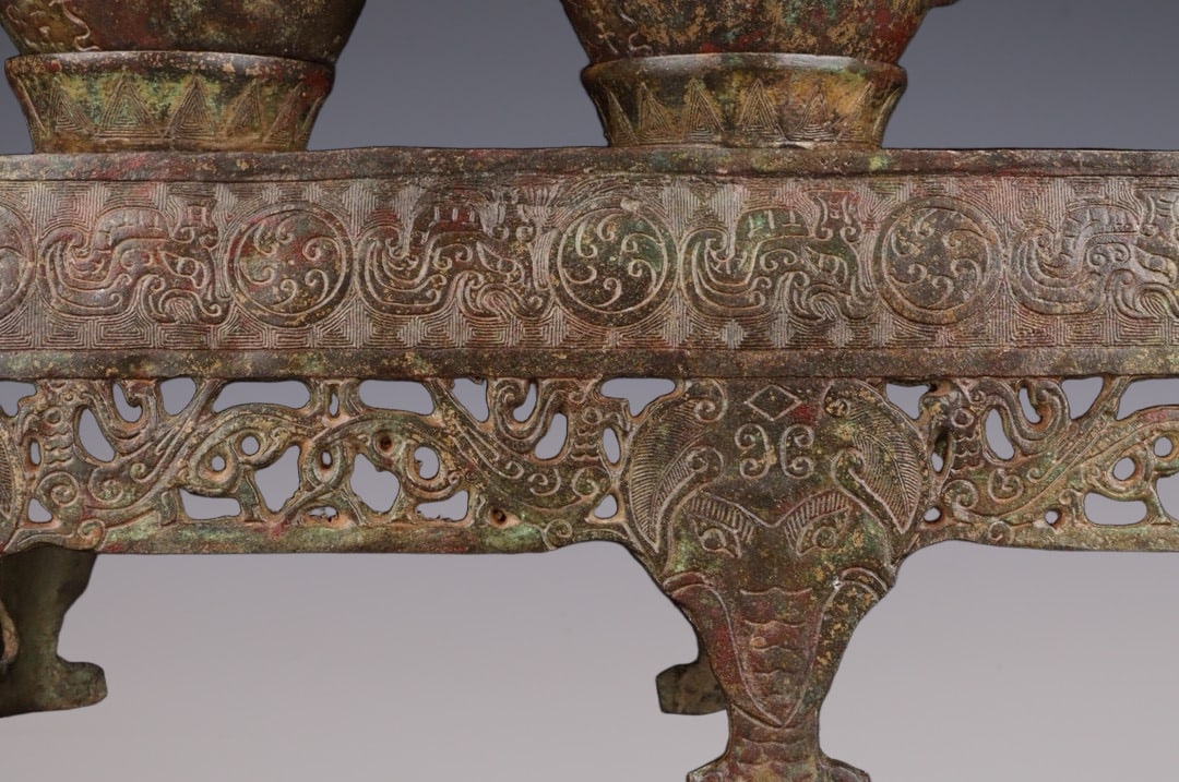 An Exquisite Bronze Bird Pattern Cup - 3