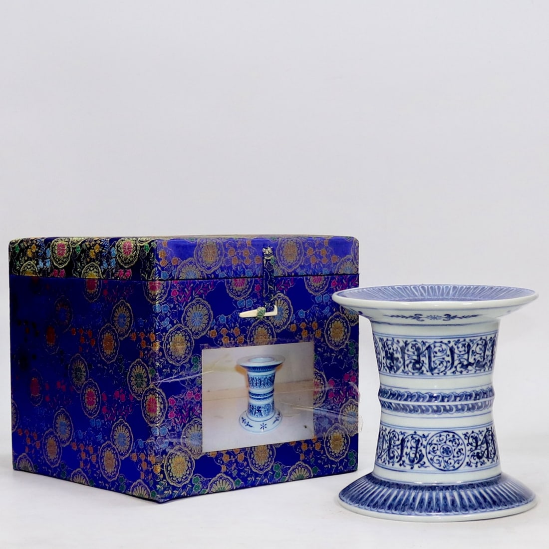 An Exquisite Blue and White With Sanskrit Vase (1 of 7)