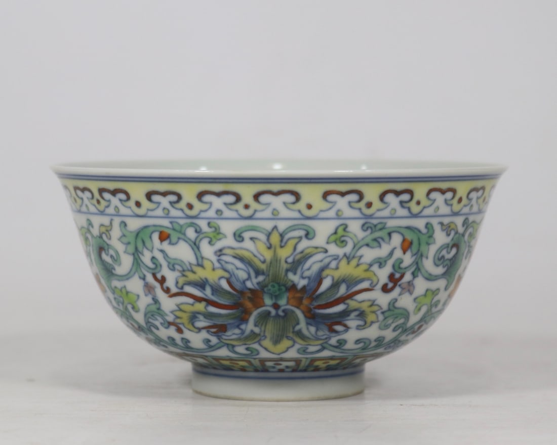 An Exquisite Doucai Lotus Pattern Bowl (1 of 9)