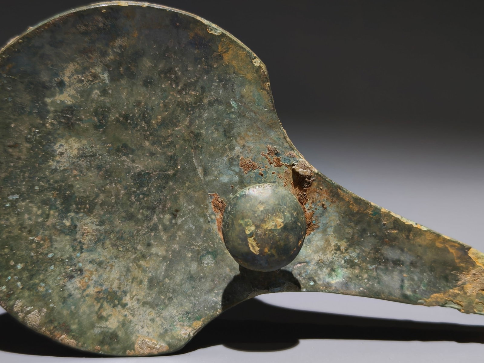 An Archaic Bronze Snake Pattern Hook - 9