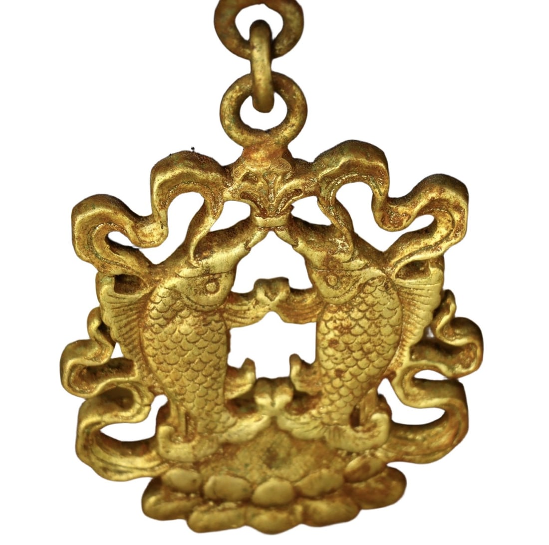 A Huge Gilt Bronze Buddha Statue Pattern Screen - 7