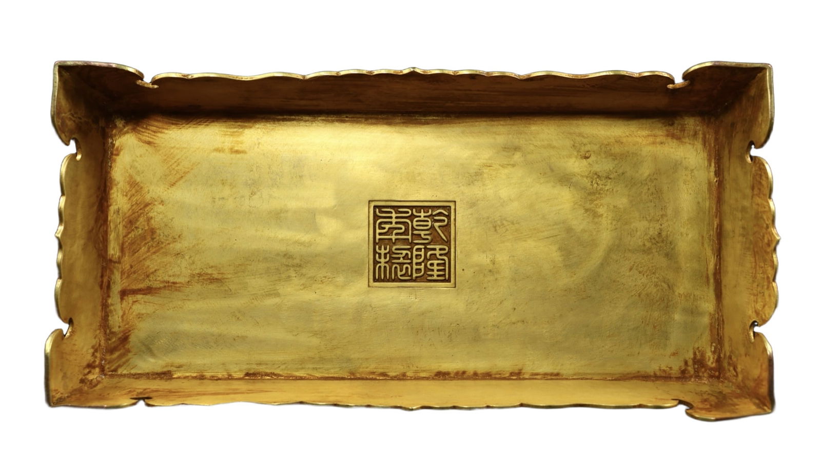 A Huge Gilt Bronze Buddha Statue Pattern Screen - 9