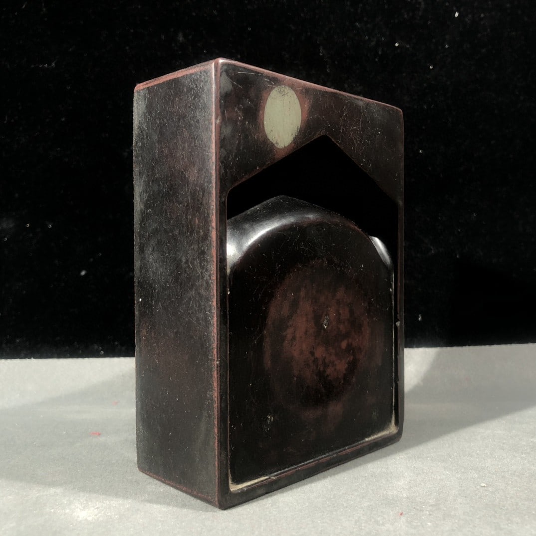 An Exquisite Seawater Pattern Inkstone,With Poem (1 of 9)